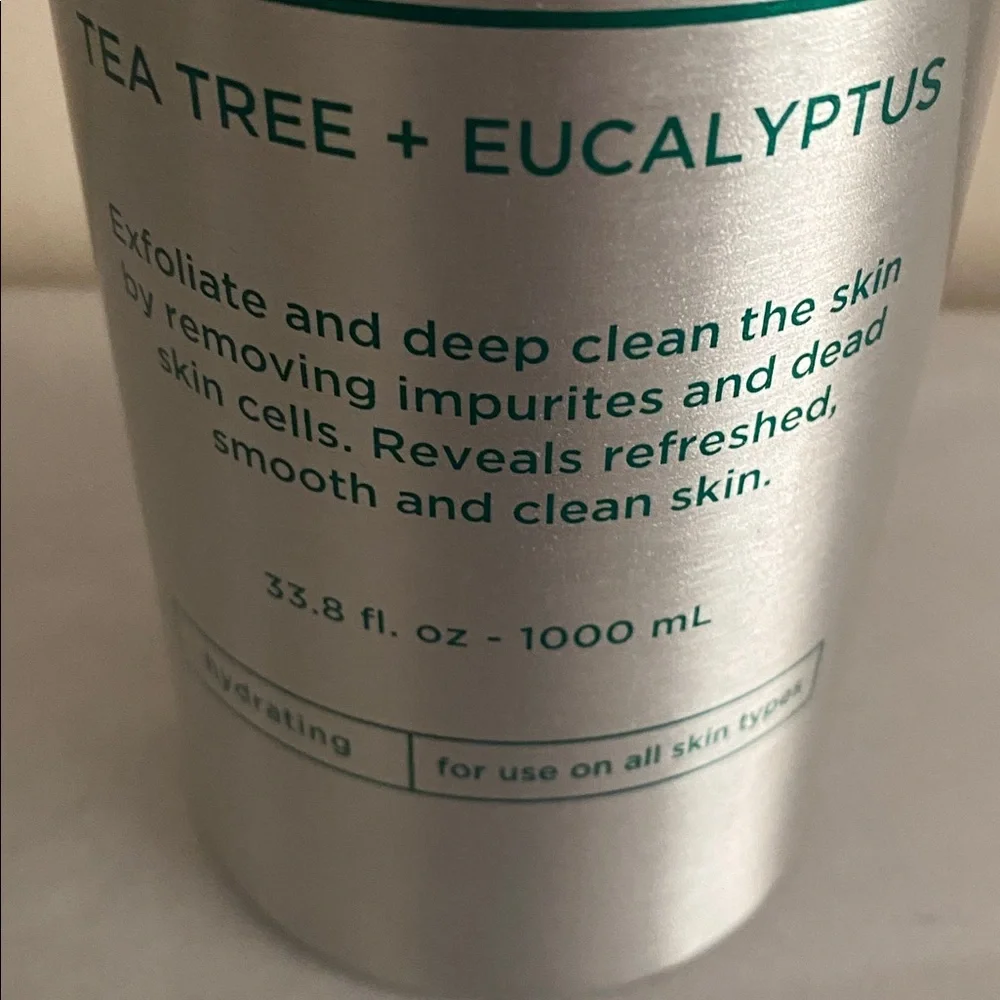 Ben Sherman Exfoliating Body Scrub wash tea tree eucalyptus large 33.8oz pump